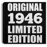 78th Birthday Original 1946 Limited Edition - Canvas Square
