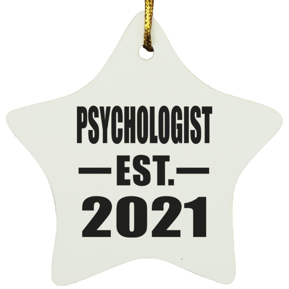 Psychologist Established EST. 2021 - Star Ornament