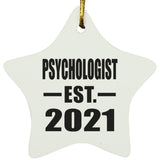 Psychologist Established EST. 2021 - Star Ornament