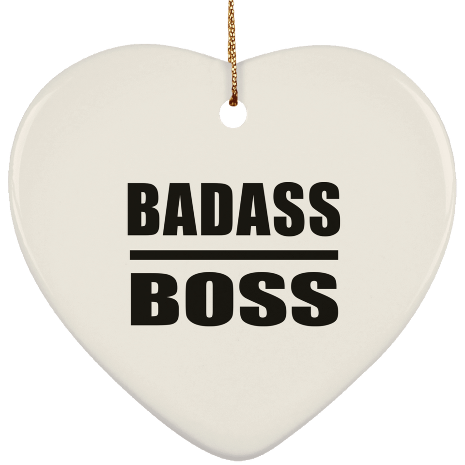 Badass Boss - Heart Ornament