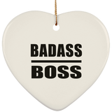 Badass Boss - Heart Ornament