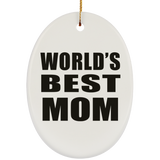 World's Best Mom - Oval Ornament