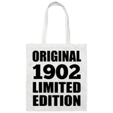 122nd Birthday Original 1902 Limited Edition - Tote Bag White