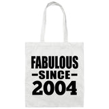 20th Birthday Fabulous Since 2004 - Tote Bag White