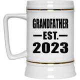 Grandfather Established EST. 2023 - Beer Stein