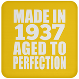 87th Birthday Made In 1937 Aged to Perfection - Drink Coaster