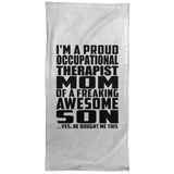Proud Occupational Therapist Mom Of Awesome Son - Hand Towel