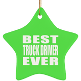 Best Truck Driver Ever - Star Ornament