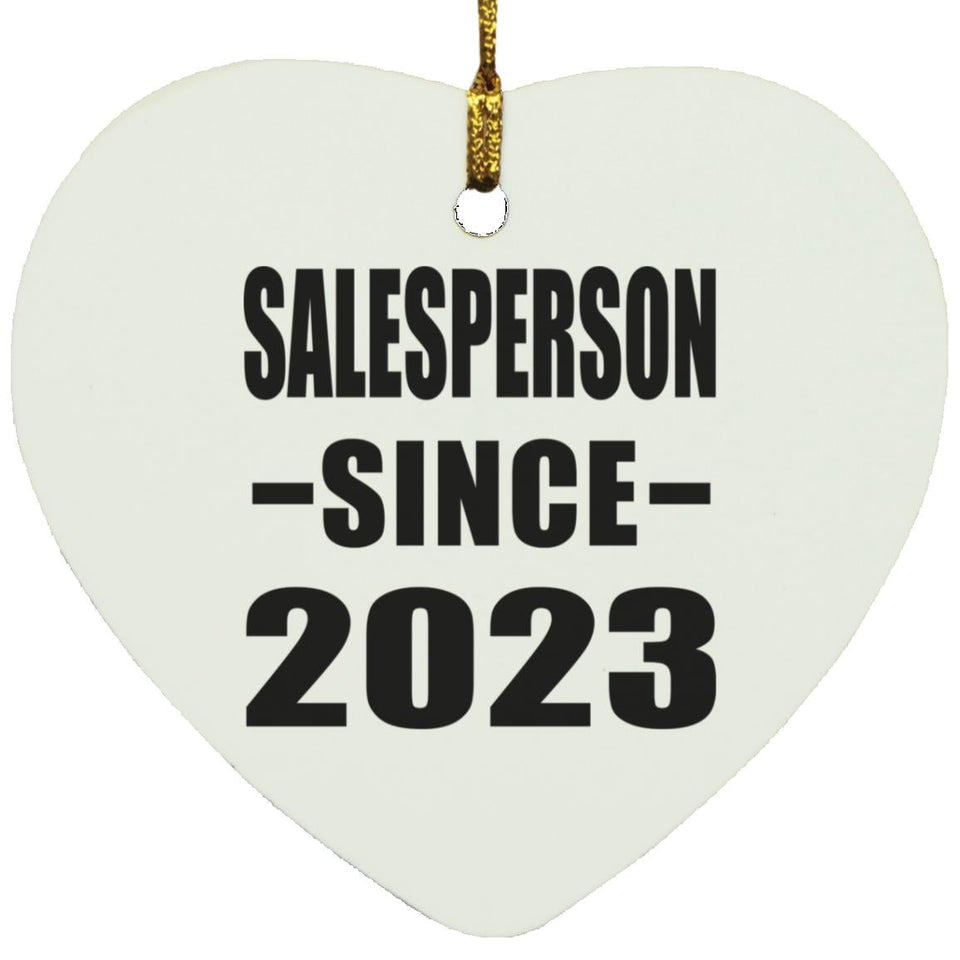Salesperson Since 2023 - Heart Ornament