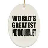 World's Greatest Photojournalist - Oval Ornament