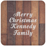 Merry Christmas Kennedy Family - Drink Coaster E