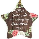 First Year As An Amazing Grandkid 2022 - Star Ornament A