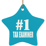 Number One #1 Tax Examiner - Star Ornament