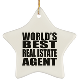 World's Best Real Estate Agent - Star Ornament