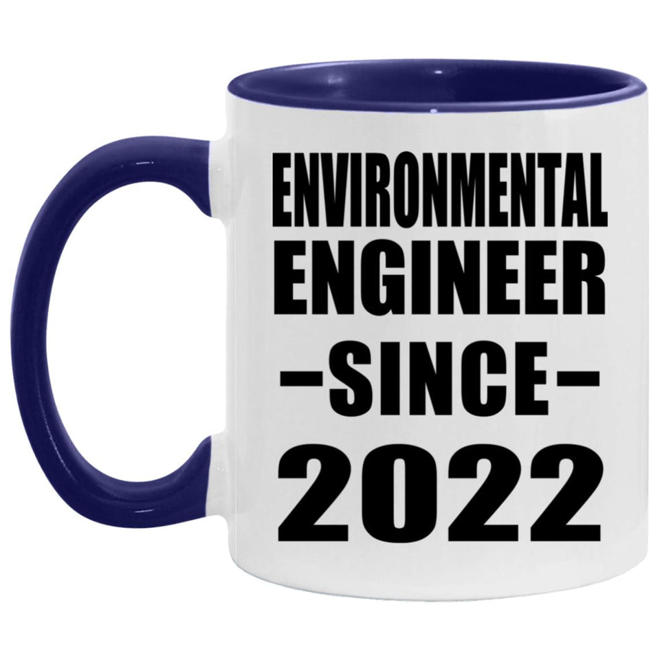 Environmental Engineer Since 2022 - 11oz Accent Mug Purple