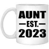 Aunt Established EST. 2023 - 11oz Coffee Mug