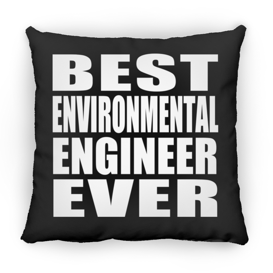 Best Environmental Engineer Ever - Throw Pillow Black