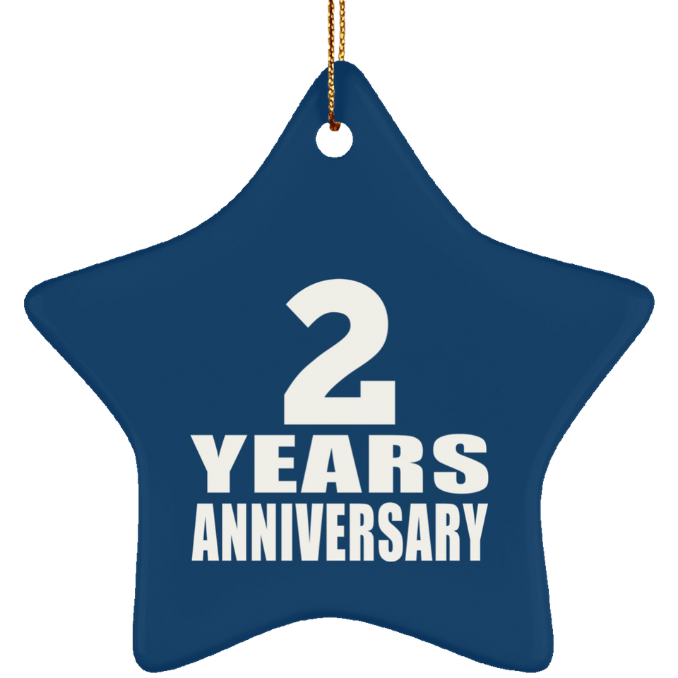 2nd Anniversary 2 Years - Star Ornament