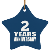 2nd Anniversary 2 Years - Star Ornament