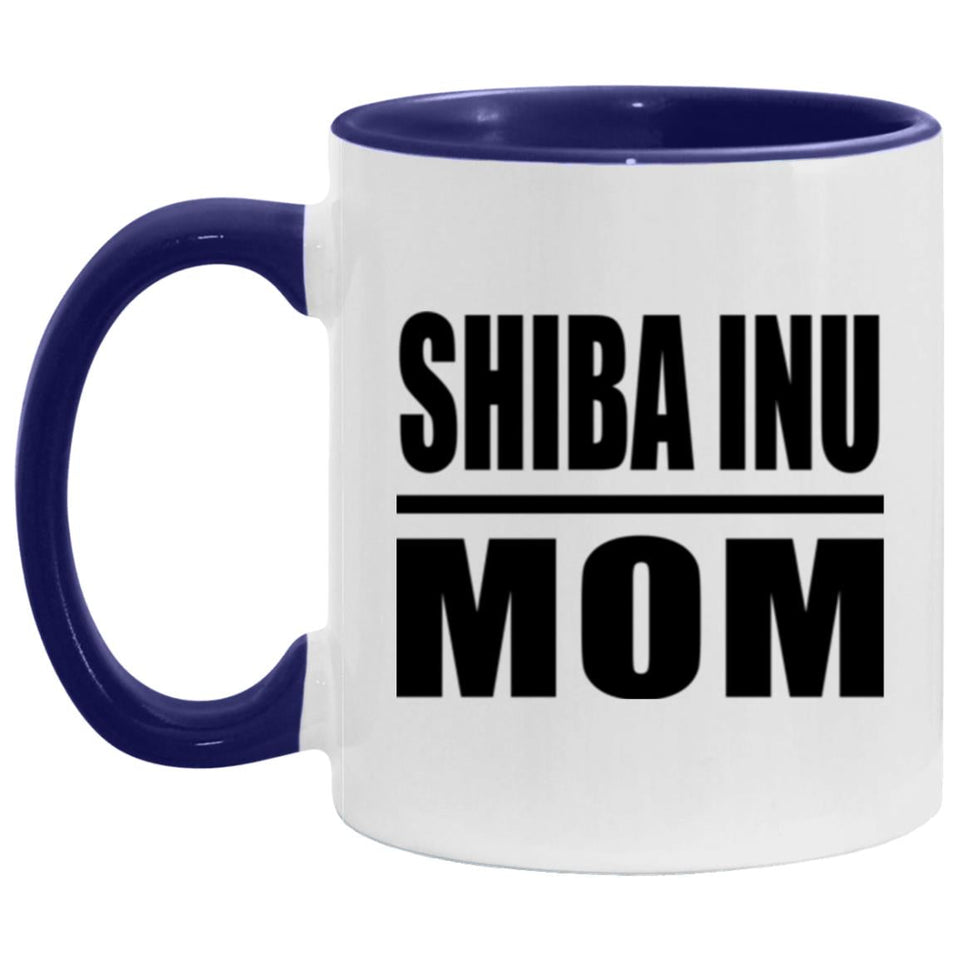 Shiba Inu Mom - 11oz Accent Mug Purple