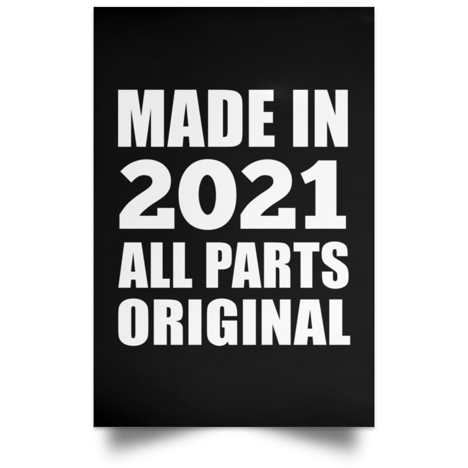 3rd Birthday Made in 2021 All Parts Original - Poster Portrait