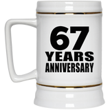 67th Anniversary 67 Years - Beer Stein