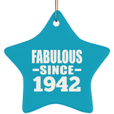 82nd Birthday Fabulous Since 1942 - Star Ornament