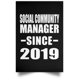 Social Community Manager Since 2019 - Poster Portrait