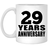 29th Anniversary 29 Years - 11 Oz Coffee Mug