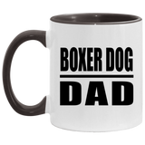 Boxer Dog Dad - 11oz Accent Mug Black