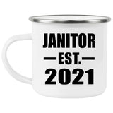 Janitor Established EST. 2021 - 12oz Camping Mug