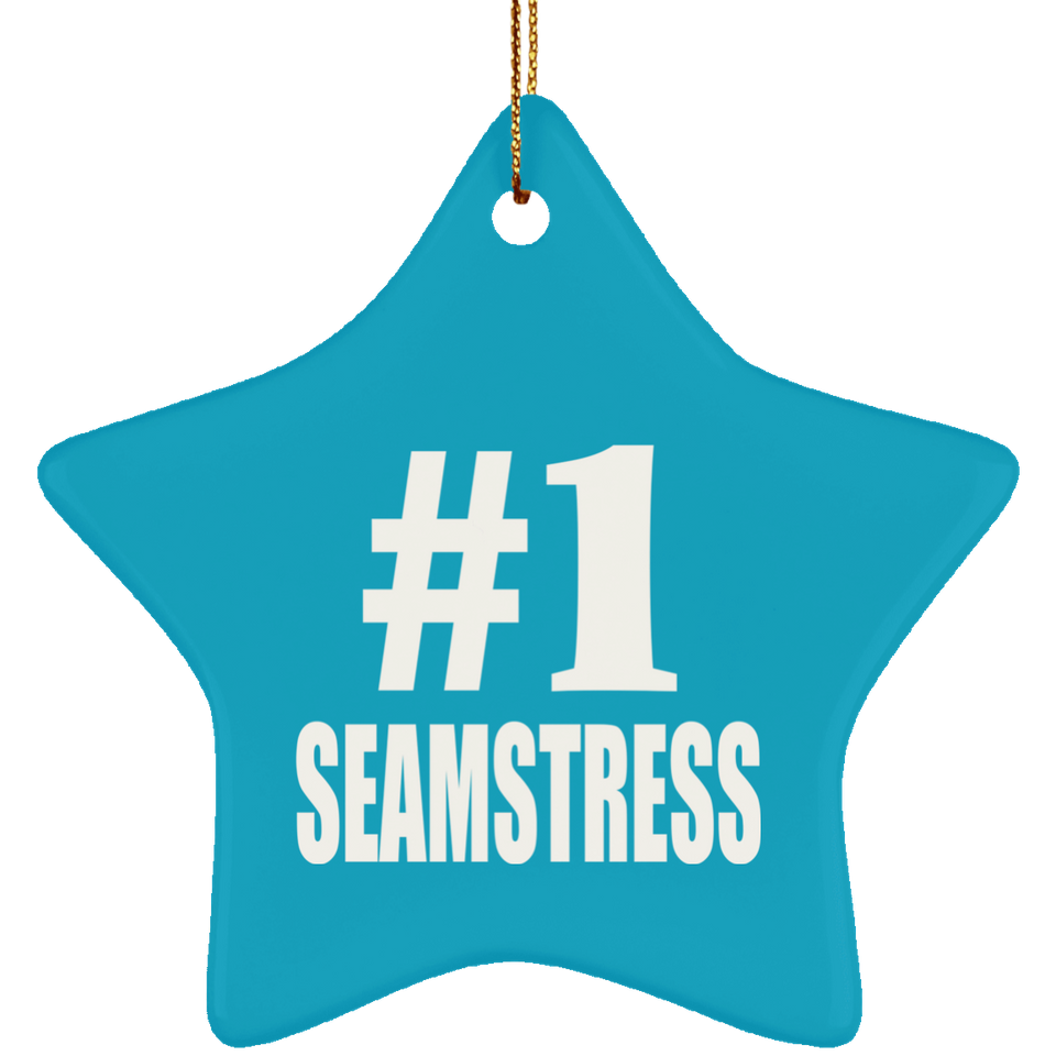 Number One #1 Seamstress - Star Ornament