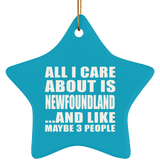 All I Care About Is Newfoundland - Star Ornament