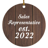 Sales Representative Established Est. 2022 - Circle Ornament D