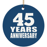 45th Anniversary 45 Years Anniversary - Circle Ornament