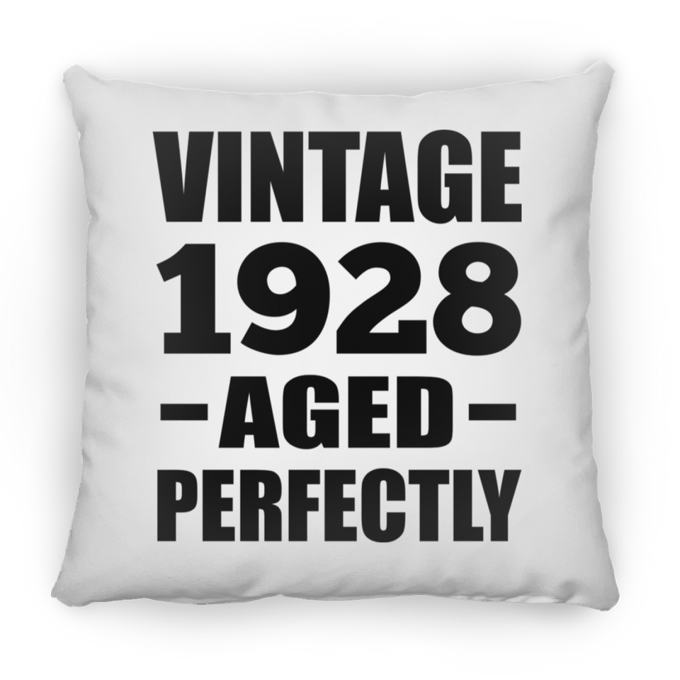 96th Birthday Vintage 1928 Aged Perfectly - Throw Pillow