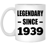 85th Birthday Legendary Since 1939 - 11oz Coffee Mug