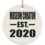 Museum Curator Established EST. 2020 - Circle Ornament