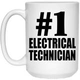 Number One #1 Electrical Technician - 15 Oz Coffee Mug