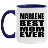 Marlene Best Mom Ever - 11oz Accent Mug Purple