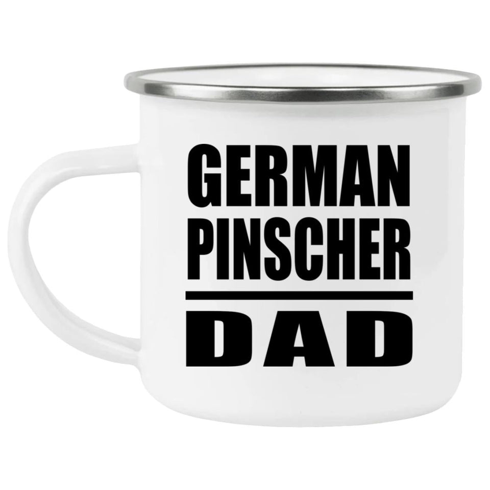 German Pinscher Dad - 12oz Camping Mug