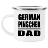 German Pinscher Dad - 12oz Camping Mug