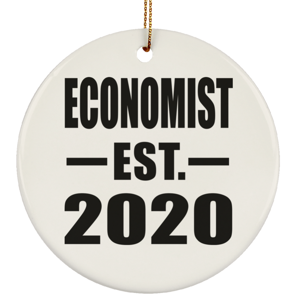 Economist Established EST. 2020 - Circle Ornament