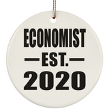 Economist Established EST. 2020 - Circle Ornament