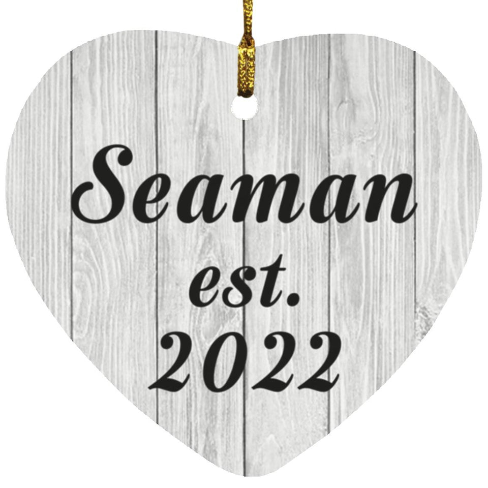 Seaman Established Est. 2022 - Heart Ornament F