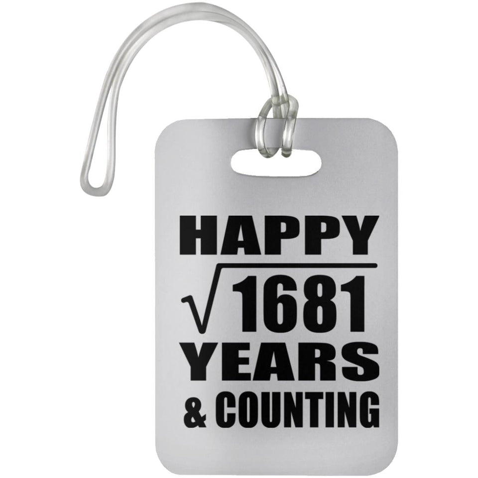 Happy 41st Anniversary Square Root of 1681 Years & Counting - Luggage Bag Tag