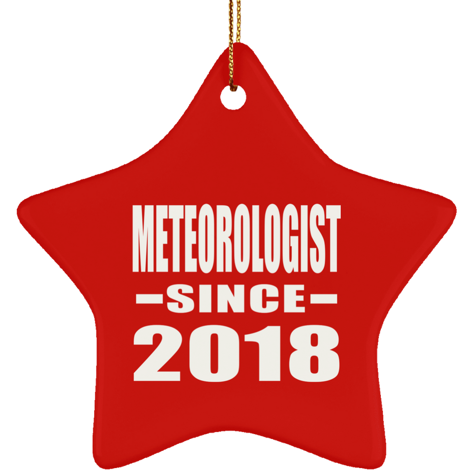 Meteorologist Since 2018 - Star Ornament