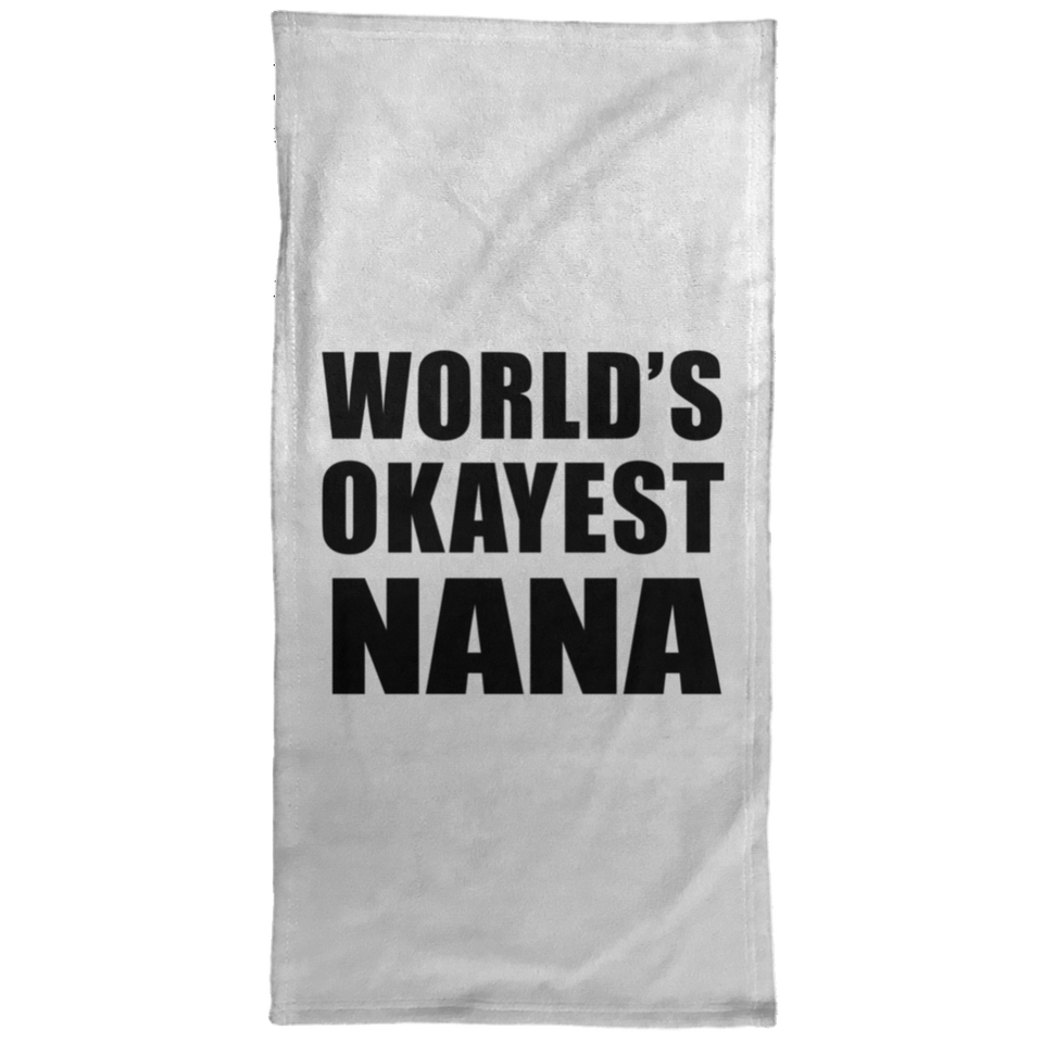 World's Okayest Nana - Hand Towel