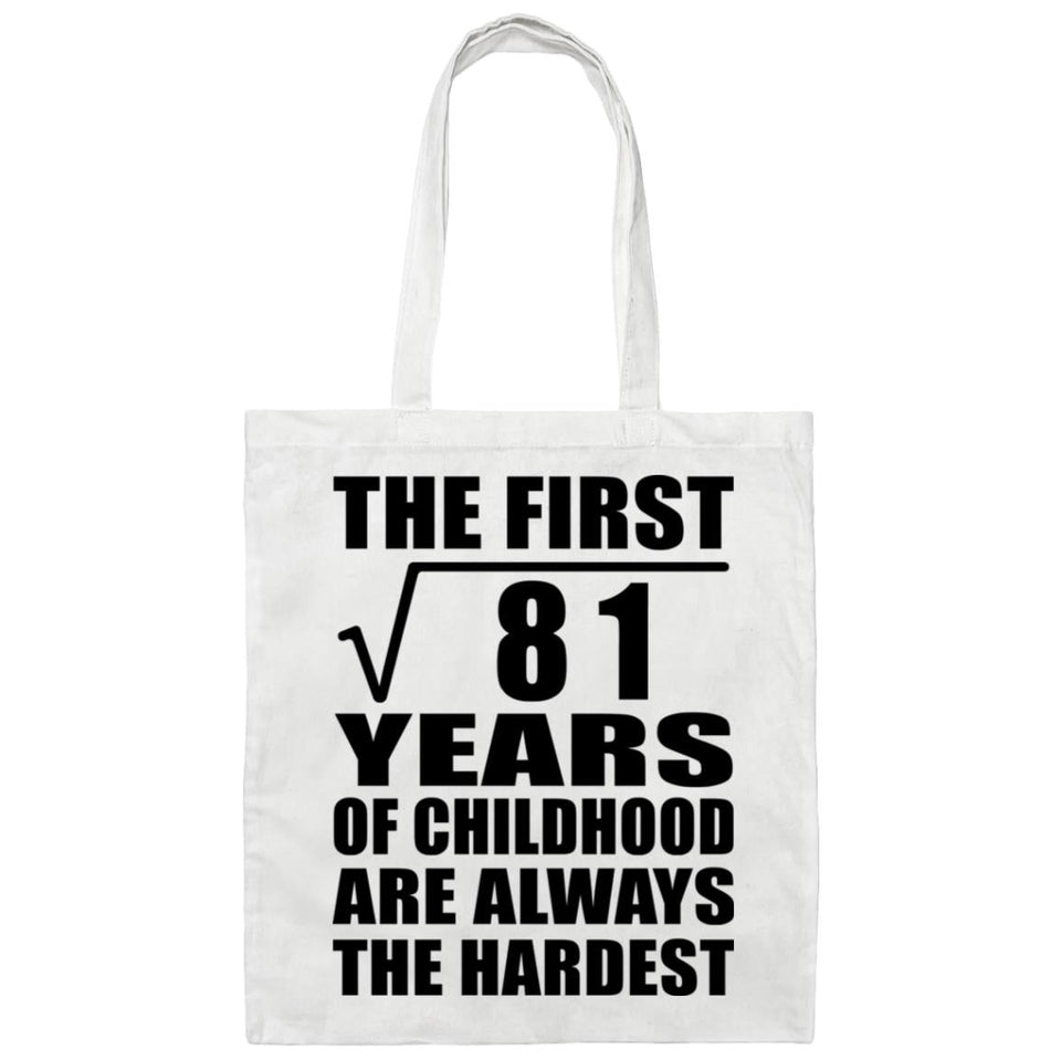 9th Birthday Square Root of 81 Years of Childhood - Tote Bag White