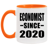 Economist Since 2020 - 11oz Accent Mug Orange